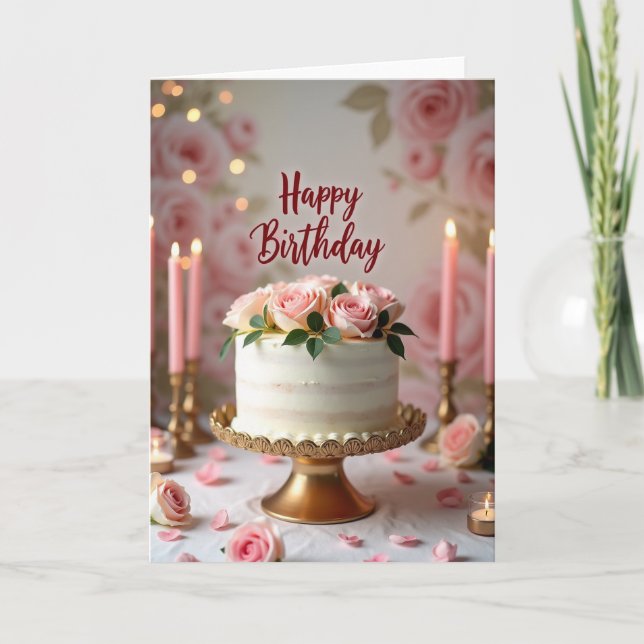 Carte d'anniversaire Bougie Givrée (Devant)