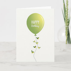 Carte d'anniversaire Boule Verte