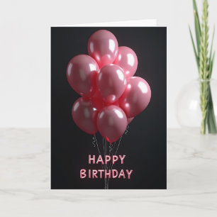 Carte d'anniversaire Boules de Rose Douce