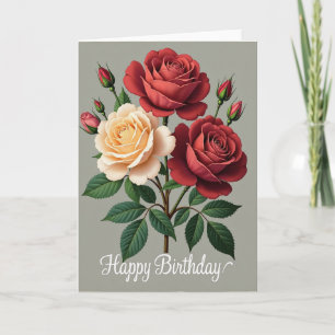 Carte d'anniversaire Bouquets Botaniques