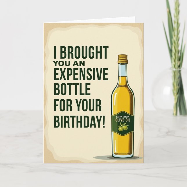Carte d'anniversaire bouteille spirituelle (Devant)