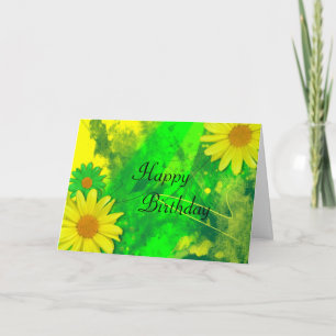 Carte d'anniversaire Bright Daisies