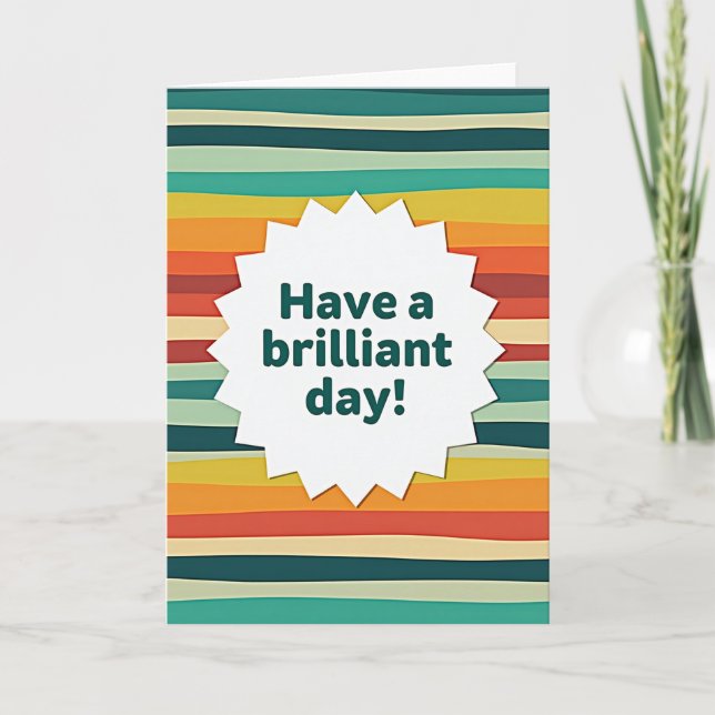 Carte d'anniversaire Brilliant Star (Devant)