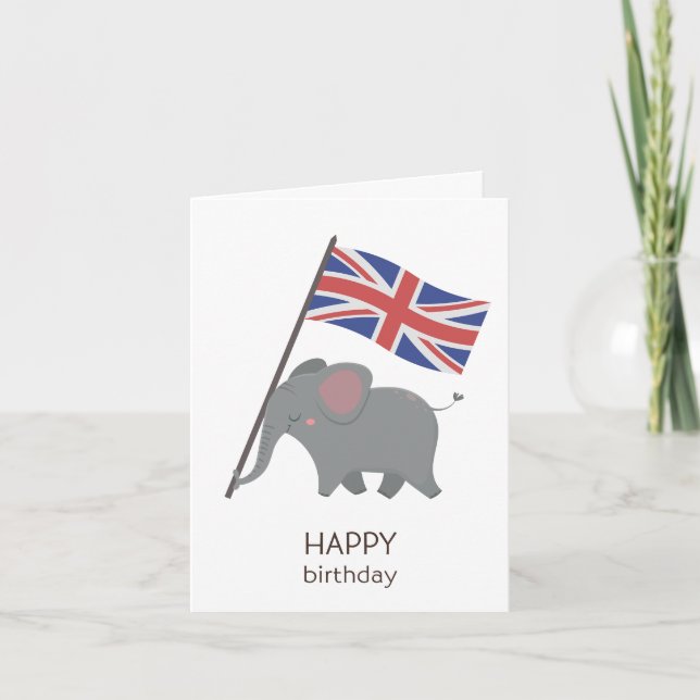 Carte d'anniversaire britannique (Devant)