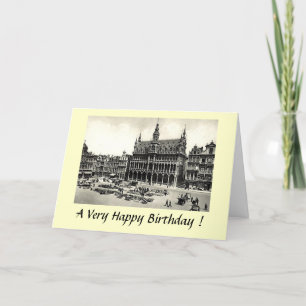 Carte d'anniversaire - Bruxelles, Grand-Place
