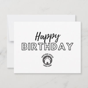 Carte d'anniversaire Business Realty