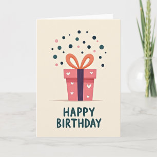 Carte d'anniversaire Cadeau du cœur