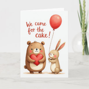 Carte d'anniversaire Cake Friends