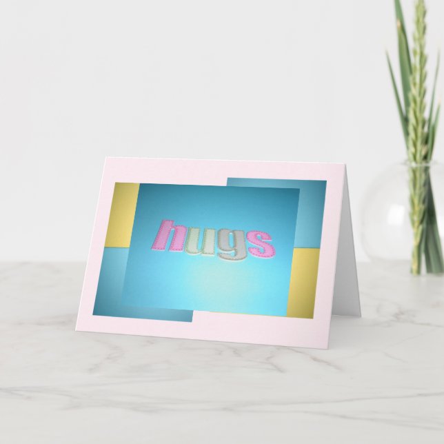 Carte d'anniversaire Câlins (Devant)