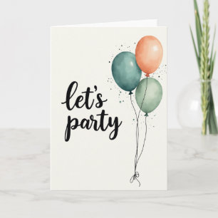 Carte d'anniversaire Calligraphie Fête