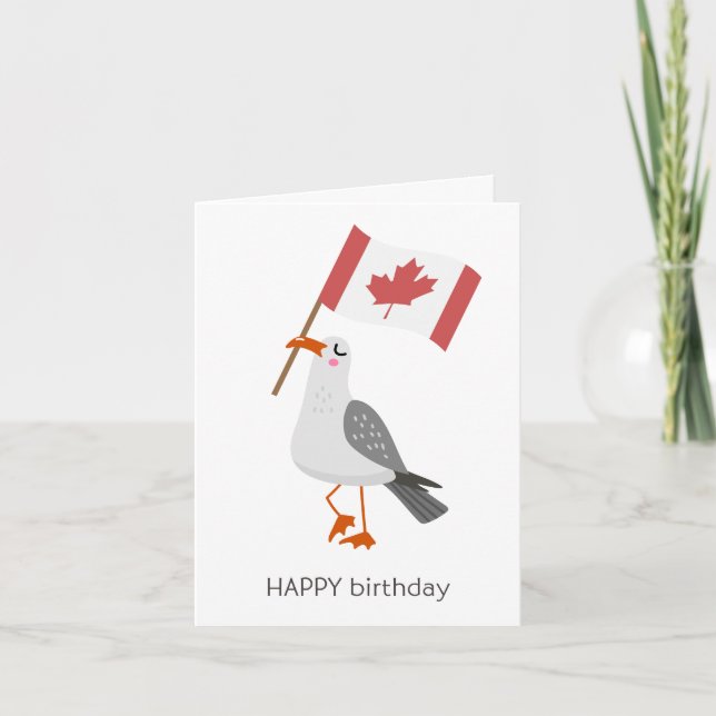 Carte d'anniversaire canadienne - Joyeux anniversa (Devant)