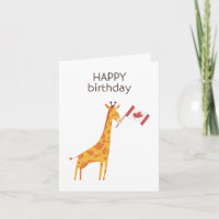 Carte d'anniversaire canadienne – Joyeux Anniversa