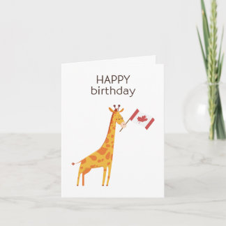 Carte d'anniversaire canadienne – Joyeux Anniversa