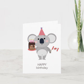 Carte d'anniversaire canadienne - Joyeux anniversa