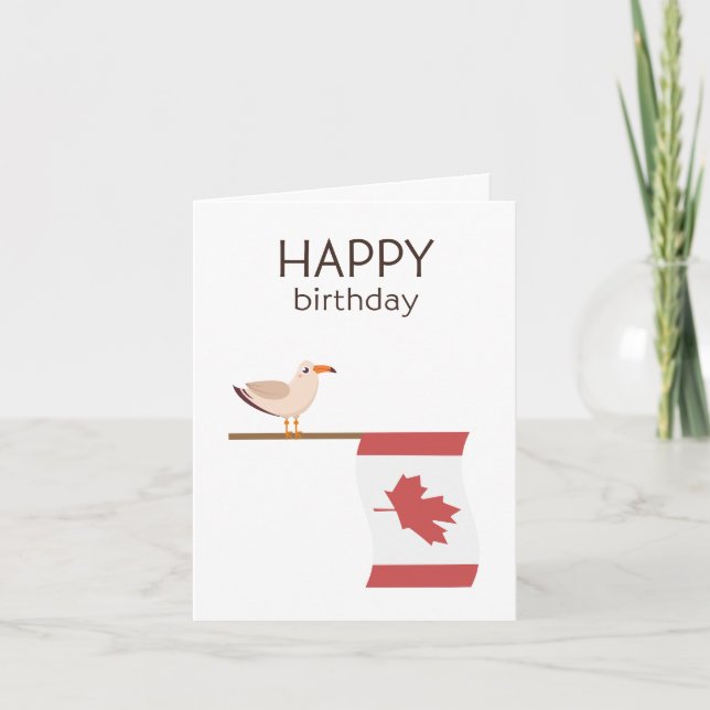 Carte d'anniversaire canadienne - Joyeux anniversa (Devant)