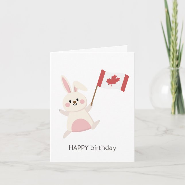 Carte d'anniversaire canadienne - Joyeux anniversa (Devant)