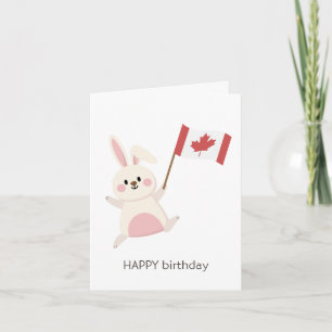 Carte d'anniversaire canadienne - Joyeux anniversa