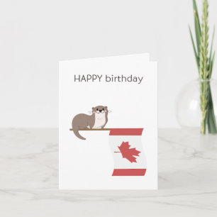 Carte d'anniversaire canadienne - Joyeux anniversa
