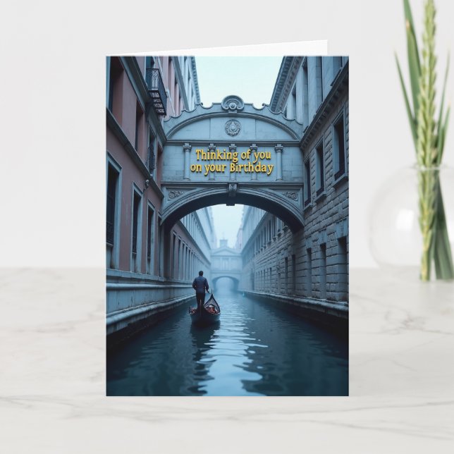 Carte d'anniversaire Canal Pensées pour toi (Devant)