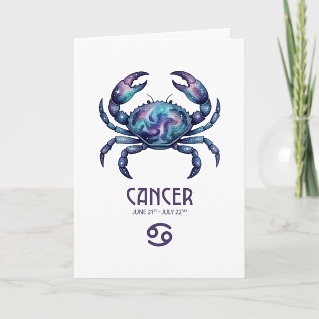 Carte d'anniversaire Cancer (Devant)
