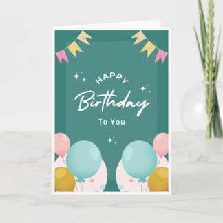 Carte d'anniversaire — Carte d'anniversaire avec b