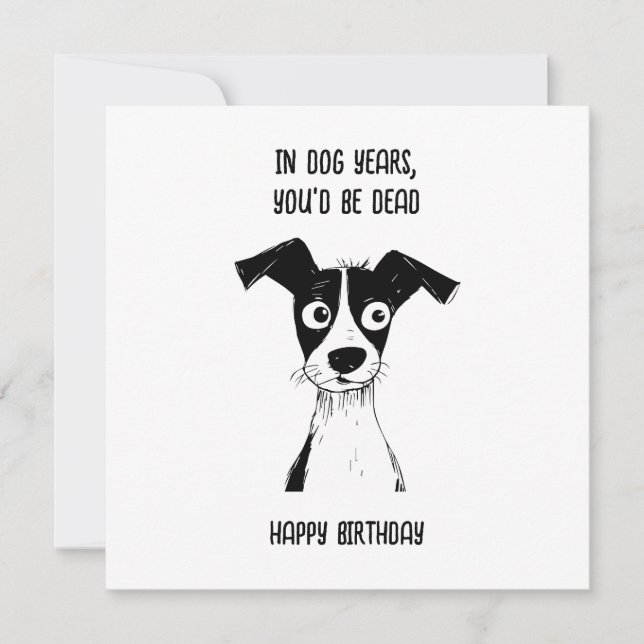 Carte d'anniversaire Carte d'anniversaire drôle po (Devant)