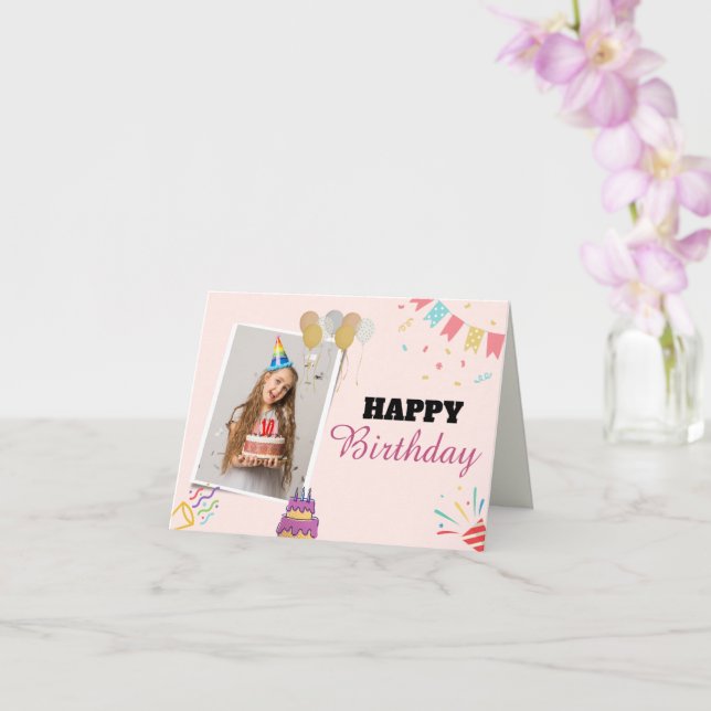 Carte d'anniversaire - Carte d'anniversaire en lig (Orchidée)