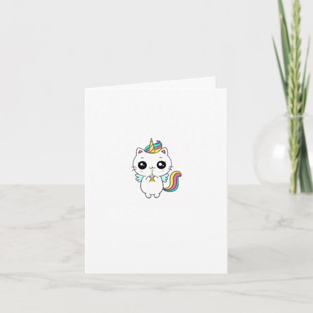 Carte d'anniversaire, carte d'anniversaire licorne (Devant)
