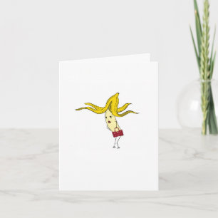 Carte d'anniversaire, carte de banane glamour. Car