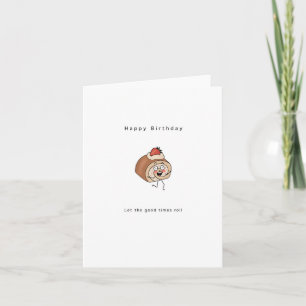 Carte d'anniversaire, carte de gâteau, carte de je