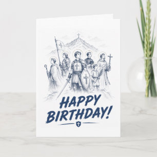 Carte d'anniversaire catholique appelée à quelque