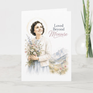 Carte d'anniversaire catholique Sainte Gianna Moll