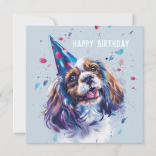 Carte d'anniversaire Cavalier King Charled Spaniel