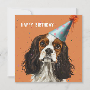 Carte d'anniversaire Cavalier King Charled Spaniel