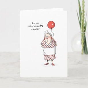 Carte d'anniversaire - célébrons-nous à nouveau 29