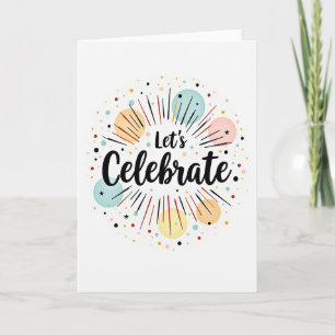 Carte d'anniversaire Cercles Pastel