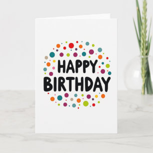 Carte d'anniversaire Cercles Vibrants