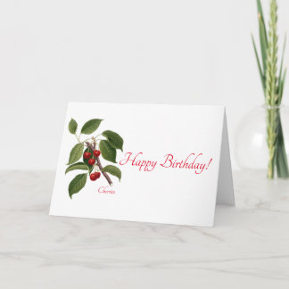 Carte d'anniversaire "Cerises"