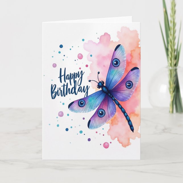 Carte d'anniversaire Cerulean Aqua (Devant)