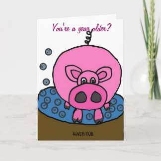 Carte d'anniversaire CF-Hogwash