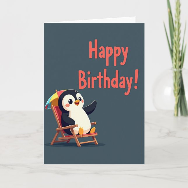 Carte d'anniversaire Chaise Sucrée (Devant)