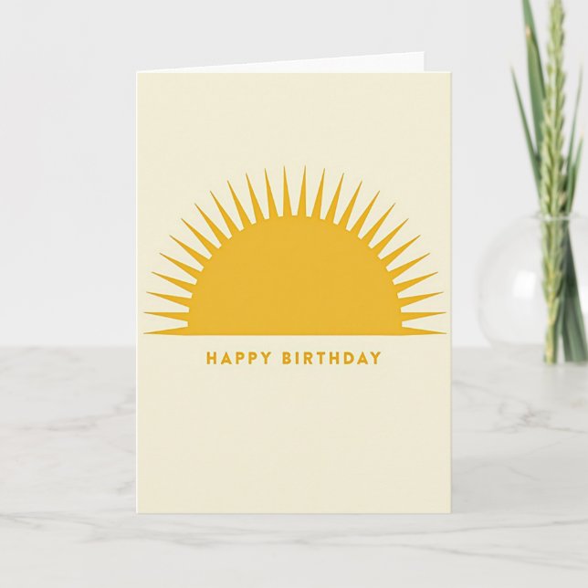 Carte d'anniversaire Chaleur (Devant)