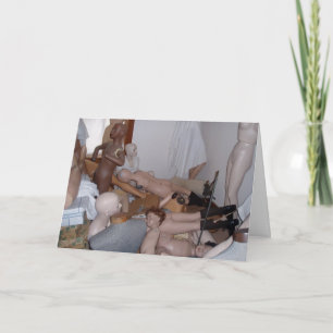 Carte d'anniversaire "Chambre de mannequin"