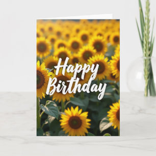 Carte d'anniversaire Champ Doré