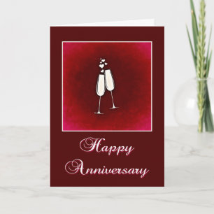 Carte d'anniversaire Champagne