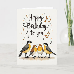 Carte d'anniversaire Chantante Joyeuse