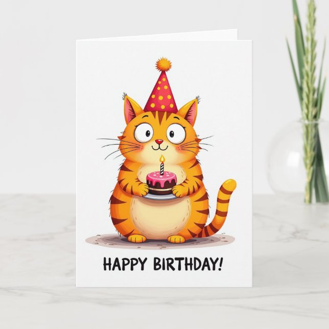 Carte d'anniversaire Chapeau de Fête (Devant)