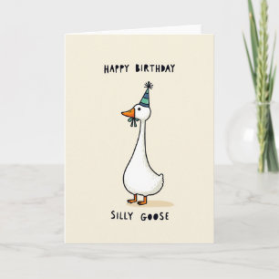 Carte d'anniversaire Chapeau de Fête d'Oiseau