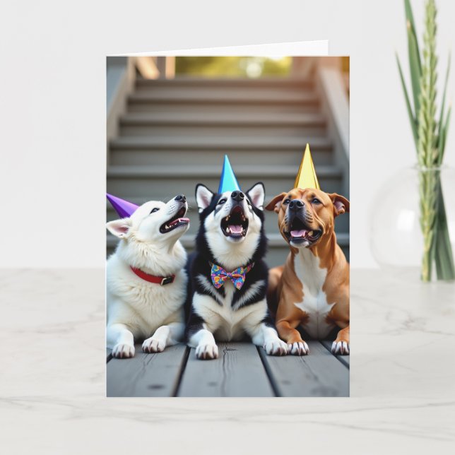 Carte d'anniversaire Chapeaux de fête (Devant)
