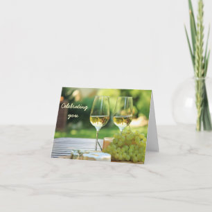Carte d'anniversaire Chardonnay